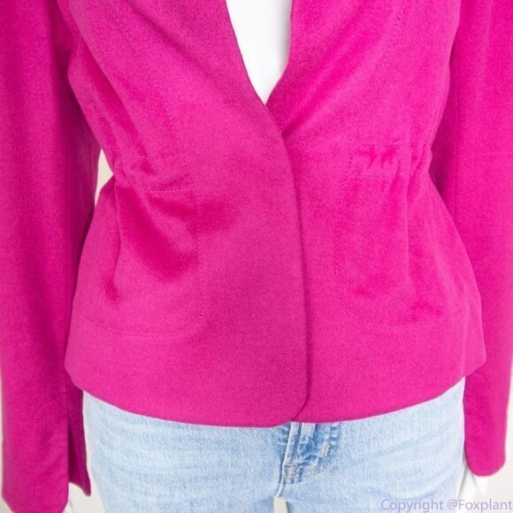 Akris Punto Barbie pink jacket with cinch, size 8 - Picture 5 of 16